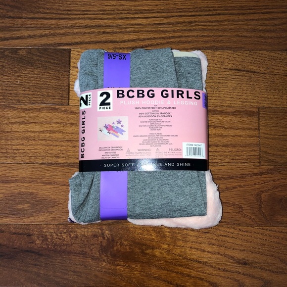 SOLD!! NWT💝BCBG Girls Plush Hoodie & Legging🌷XS-5-6 - Picture 7 of 8